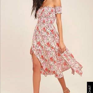 Lulu’s From the Meadow Pink Floral Dress